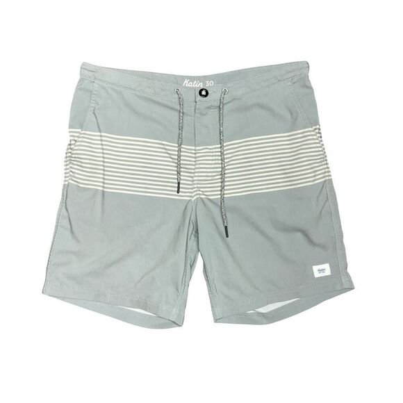 Katin Board Shorts Men 30 Gray Roam Swimming Surfing Beach Pockets Drawstring 7” - Picture 1 of 10